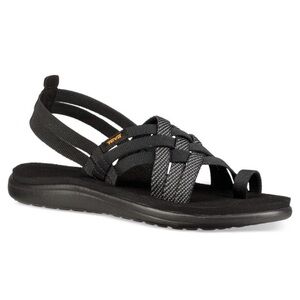 Teva Black and Gray Strappy Sandals